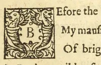 An illustration from Poems of Mr. John Milton : both English and Latin, compos'd at several times : printed by his true copies : the songs were set in musick by Mr. Henry Lawes, gentleman of the Kings Chappel, and one of His Maiesties private musick : printed and publish'd according to order (1645)