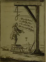 An illustration from A political and satirical history of the years 1756 and 1757 : in a series of seventy-five humorous and entertaining prints, containing all the most remarkable transactions, characters and caricaturas of those two memorable years, to which is annexed, an explanatory account or key to every print, which renders the whole full and significant (1758)