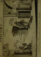 An illustration from A political and satirical history of the years 1756 and 1757 : in a series of seventy-five humorous and entertaining prints, containing all the most remarkable transactions, characters and caricaturas of those two memorable years, to which is annexed, an explanatory account or key to every print, which renders the whole full and significant (1758)