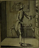 An illustration from A political and satirical history of the years 1756 and 1757 : in a series of seventy-five humorous and entertaining prints, containing all the most remarkable transactions, characters and caricaturas of those two memorable years, to which is annexed, an explanatory account or key to every print, which renders the whole full and significant (1758)