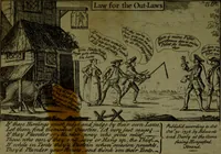 An illustration from A political and satirical history of the years 1756 and 1757 : in a series of seventy-five humorous and entertaining prints, containing all the most remarkable transactions, characters and caricaturas of those two memorable years, to which is annexed, an explanatory account or key to every print, which renders the whole full and significant (1758)