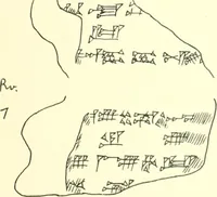 An illustration from Politisch-religiöse Texte aus der Sargonidenzeit. Hrsg. von Ernst George Klauber (1913)