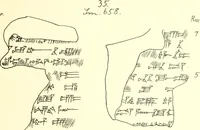 An illustration from Politisch-religiöse Texte aus der Sargonidenzeit. Hrsg. von Ernst George Klauber (1913)