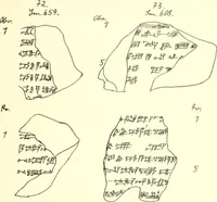 An illustration from Politisch-religiöse Texte aus der Sargonidenzeit. Hrsg. von Ernst George Klauber (1913)