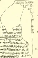 An illustration from Politisch-religiöse Texte aus der Sargonidenzeit. Hrsg. von Ernst George Klauber (1913)
