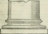 An illustration from M. Vitrvvii Pollionis De architectvra libri decem ad Caesarem Avgvstvm : omnibus omnium editionibus longè emendatiores, collatis veteribus exemplis : accesservnt Gulielmi Philandri Castilionii, ciuis Romani, annotationes castigatiores, & plus tertia parte locupletiores : adiecta est Epitome in omnes Georgij Agricolae De mensuris & ponderibus libros, eodem avtore : cum Graeco pariter & Latino indice locupletissimo (1552)