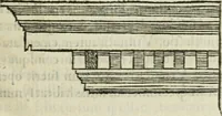 An illustration from M. Vitrvvii Pollionis De architectvra libri decem ad Caesarem Avgvstvm : omnibus omnium editionibus longè emendatiores, collatis veteribus exemplis : accesservnt Gulielmi Philandri Castilionii, ciuis Romani, annotationes castigatiores, & plus tertia parte locupletiores : adiecta est Epitome in omnes Georgij Agricolae De mensuris & ponderibus libros, eodem avtore : cum Graeco pariter & Latino indice locupletissimo (1552)