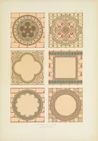 An illustration from Polychromatic decoration as applied to buildings in the mediæval styles. Thirty-six plates in colours and gold with introductory and descriptive text (1882)
