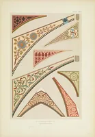 An illustration from Polychromatic decoration as applied to buildings in the mediæval styles. Thirty-six plates in colours and gold with introductory and descriptive text (1882)