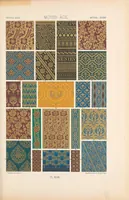 Picture 3 of 7 from Polychromatic ornament. One hundred plates in gold, silver, and colours, comprising upwards of two thousand specimens of the various styles of ancient, oriental, and mediæval art, and including therenaissance and the seventeenth and eigtheenth centuries (1877), leaf 259