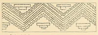An illustration from Polychrome guanaco cloaks of Patagonia (1929)
