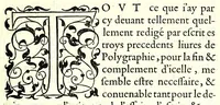 An illustration from Polygraphie, et vniuerselle escriture cabalistique (1561)