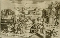 An illustration from Pompe funebri di tutte le nationi del mondo : raccolte dalle storie sagre et profane (1646)