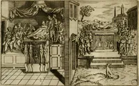An illustration from Pompe funebri di tutte le nationi del mondo : raccolte dalle storie sagre et profane (1646)