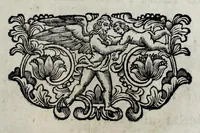An illustration from Pompe funerali celebrate in Napoli per l'eccellentissima signora d. Caterina d'Aragona, e Sandovale, duchessa di Segorbia , Cardona, &c. : con l'aggiunta di altri componimenti intorno al medesimo soggetto : dedicate all'ecellentissimo suo figlio d. Luigi della Cerda, duca di Medina-Celi, &c., vicerè e capitan generale nel regno di Napoli (1697)