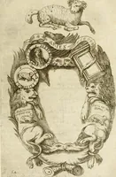An illustration from Pompe fvnebri dell'vniverso : nella morte di Filippo qvarto il grande re delle Spagne, monarca cattolico, celebrate in Napoli alli XVIII. di febraro MDCLXVI dall'eminentissimo signore don Pascale Aragona ... (1666)