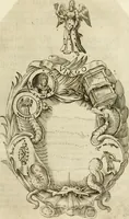 An illustration from Pompe fvnebri dell'vniverso : nella morte di Filippo qvarto il grande re delle Spagne, monarca cattolico, celebrate in Napoli alli XVIII. di febraro MDCLXVI dall'eminentissimo signore don Pascale Aragona ... (1666)