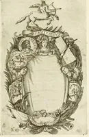 An illustration from Pompe fvnebri dell'vniverso : nella morte di Filippo qvarto il grande re delle Spagne, monarca cattolico, celebrate in Napoli alli XVIII. di febraro MDCLXVI dall'eminentissimo signore don Pascale Aragona ... (1666)
