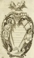 An illustration from Pompe fvnebri dell'vniverso : nella morte di Filippo qvarto il grande re delle Spagne, monarca cattolico, celebrate in Napoli alli XVIII. di febraro MDCLXVI dall'eminentissimo signore don Pascale Aragona ... (1666)
