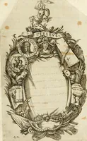 An illustration from Pompe fvnebri dell'vniverso : nella morte di Filippo qvarto il grande re delle Spagne, monarca cattolico, celebrate in Napoli alli XVIII. di febraro MDCLXVI dall'eminentissimo signore don Pascale Aragona ... (1666)