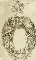An illustration from Pompe fvnebri dell'vniverso : nella morte di Filippo qvarto il grande re delle Spagne, monarca cattolico, celebrate in Napoli alli XVIII. di febraro MDCLXVI dall'eminentissimo signore don Pascale Aragona ... (1666)