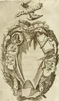 An illustration from Pompe fvnebri dell'vniverso : nella morte di Filippo qvarto il grande re delle Spagne, monarca cattolico, celebrate in Napoli alli XVIII. di febraro MDCLXVI dall'eminentissimo signore don Pascale Aragona ... (1666)