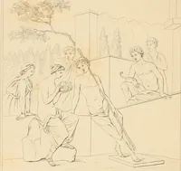 An illustration from Pompeiana : the topography, edifices and ornaments of Pompeii, the result of excavations since 1819 (1837)