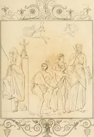 An illustration from Pompeiana : the topography, edifices and ornaments of Pompeii, the result of excavations since 1819 (1837)