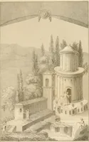 An illustration from Pompeiana : the topography, edifices and ornaments of Pompeii, the result of excavations since 1819 (1837)