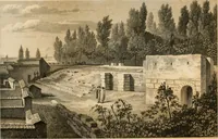 An illustration from Pompeiana : the topography, edifices and ornaments of Pompeii, the result of excavations since 1819 (1837)