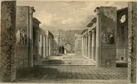 An illustration from Pompeiana : the topography, edifices and ornaments of Pompeii : the result of excavations since 1819 (1835)