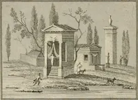 An illustration from Pompeiana : the topography, edifices and ornaments of Pompeii : the result of excavations since 1819 (1832)