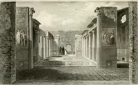 An illustration from Pompeiana : the topography, edifices and ornaments of Pompeii : the result of excavations since 1819 (1832)
