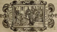 An illustration from Pontificale romanvm Clementis VIII primum : posteà uerò Vrbani VIII ; auctoritate recognitum ; cum figuris (1683)