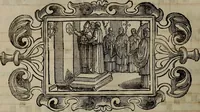 An illustration from Pontificale romanvm Clementis VIII primum : posteà uerò Vrbani VIII ; auctoritate recognitum ; cum figuris (1683)