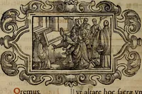 An illustration from Pontificale romanvm Clementis VIII primum : posteà uerò Vrbani VIII ; auctoritate recognitum ; cum figuris (1683)