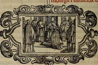 An illustration from Pontificale romanvm Clementis VIII primum : posteà uerò Vrbani VIII ; auctoritate recognitum ; cum figuris (1683)