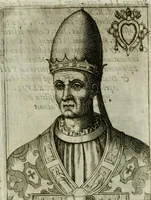 An illustration from Pontificvm Romanorvm effigies (1580)
