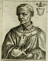An illustration from Pontificvm Romanorvm effigies (1580)