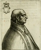An illustration from Pontificvm Romanorvm effigies (1580)