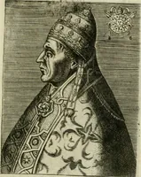 An illustration from Pontificvm Romanorvm effigies (1580)