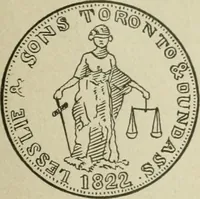 An illustration from Popular illustrated guide to Canadian coins, medals, &. &. = Guide populaire illustré des monnaies et médailles canadiennes, etc., etc. / by P.N. Breton (1912)