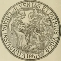 An illustration from Popular illustrated guide to Canadian coins, medals, &. &. = Guide populaire illustré des monnaies et médailles canadiennes, etc., etc. / by P.N. Breton (1912)
