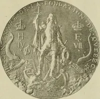 An illustration from Popular illustrated guide to Canadian coins, medals, &. &. = Guide populaire illustré des monnaies et médailles canadiennes, etc., etc. / by P.N. Breton (1912)