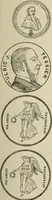 An illustration from Popular illustrated guide to Canadian coins, medals, &. &. = Guide populaire illustré des monnaies et médailles canadiennes, etc., etc. / by P.N. Breton (1912)