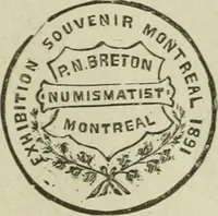 An illustration from Popular illustrated guide to Canadian coins, medals, &. &. = Guide populaire illustré des monnaies et médailles canadiennes, etc., etc. / by P.N. Breton (1912)