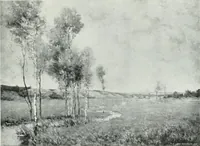 An illustration from Portraits d'artistes : peintres: Berthe Art, François Bulens, André Collin ... [et al.] : sculpteurs: Guillaume Charlier, Isidore de Rudder, Julien Dillens ... [et al.] (1905)