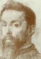 An illustration from Portraits d'artistes : peintres: Berthe Art, François Bulens, André Collin ... [et al.] : sculpteurs: Guillaume Charlier, Isidore de Rudder, Julien Dillens ... [et al.] (1905)