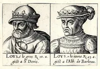 An illustration from Portraitz des Papes depuis S. Pierre Apostre iusques a present, tirez des antiques, auec le temps que chacun d'eulx a tenu le siege (1605)