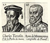 An illustration from Portraitz des Papes depuis S. Pierre Apostre iusques a present, tirez des antiques, auec le temps que chacun d'eulx a tenu le siege (1605)